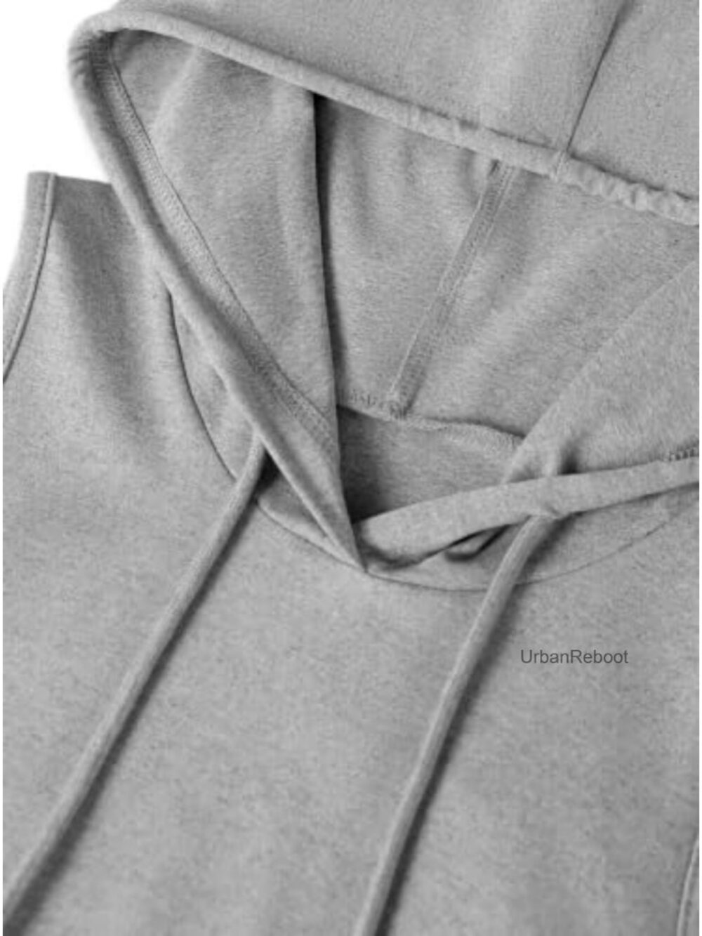 Sleeveless Hoodie Workout Crop Tank Top Crisscross Open Back - Picture 5 of 6